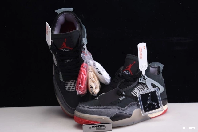 Reps TBK Retro CV9388-001 4 Jordan x White Off Bred Air 0731